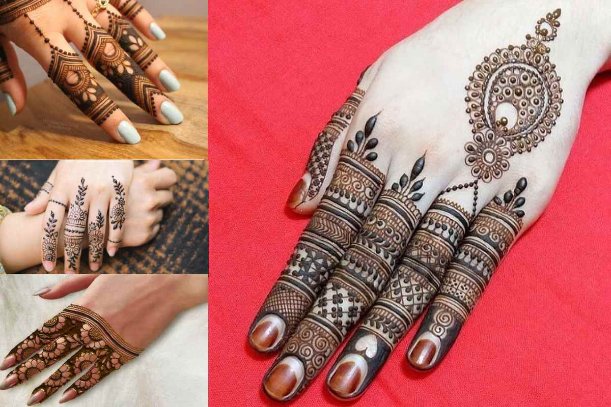 Mehndi Designs For Fingers Back Side