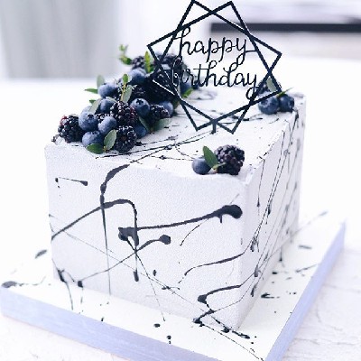 Simple Male Birthday Cake Design