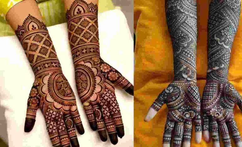 Arabic Mehndi Front Full Hand Mehndi Design