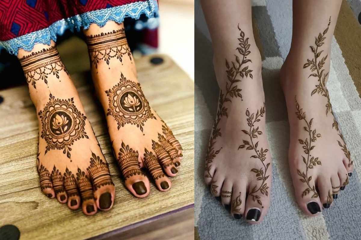Cute and Simple Easy Foot Mehndi Design