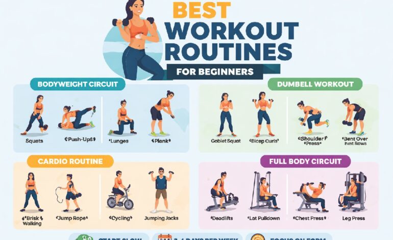 5 Types of Exercise in the Best Workout Routines for Beginners