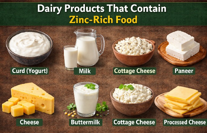 Dairy Products That Contain Zinc-Rich Food in India