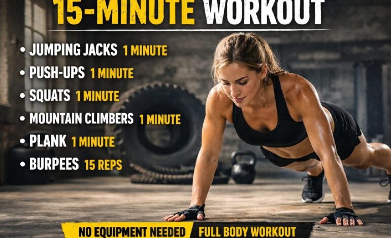 Effective Exercises for Weight Loss – 15-Minute Workout