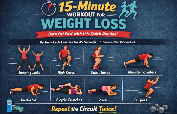 15-Minute Workout for Weight Loss