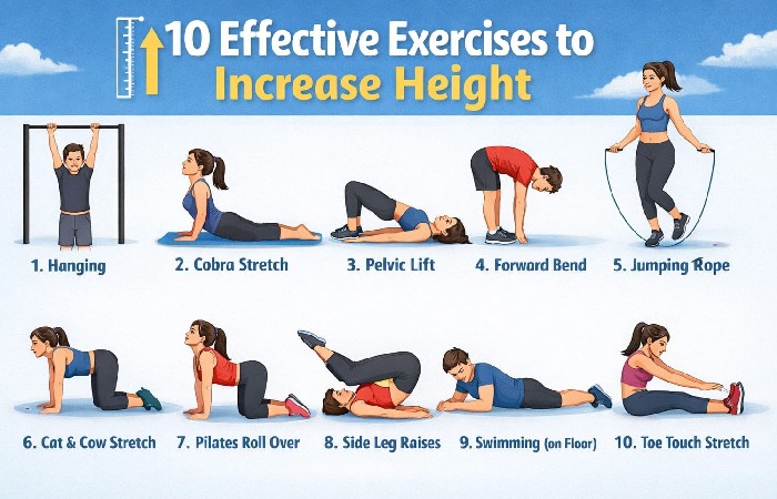 10 Effective Exercises to Increase Height