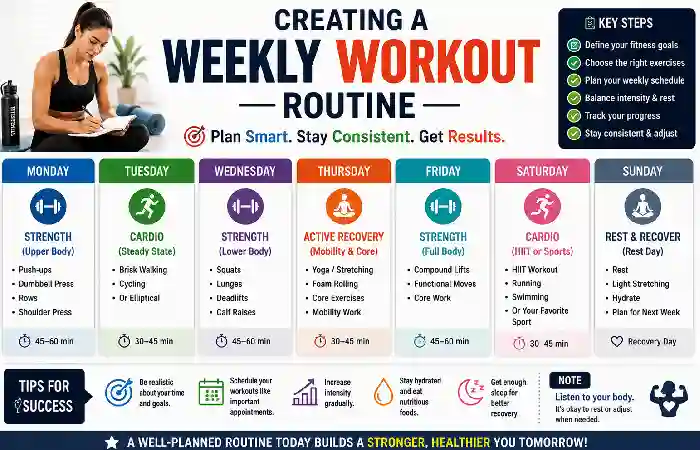 creating a weekly workout