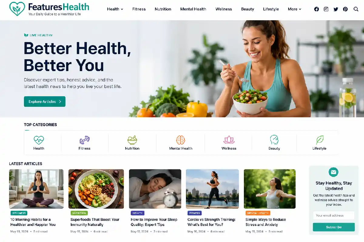 FeaturesHealth. com: Understanding Health and Wellness Resources