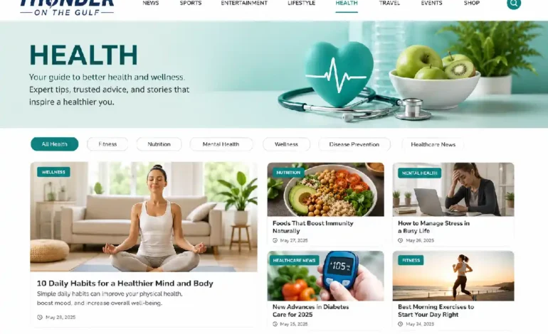 Health and Wellness at Thunderonthegulf.com: A Guide to Healthy Living and Fitness