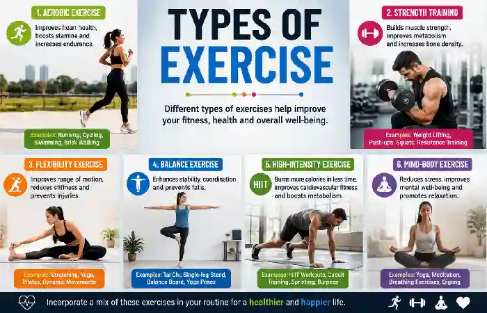 types of exercise