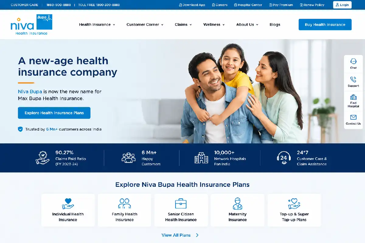 www.Niva Bupa .com: Health Insurance Plans, Coverage, Benefits and Guide