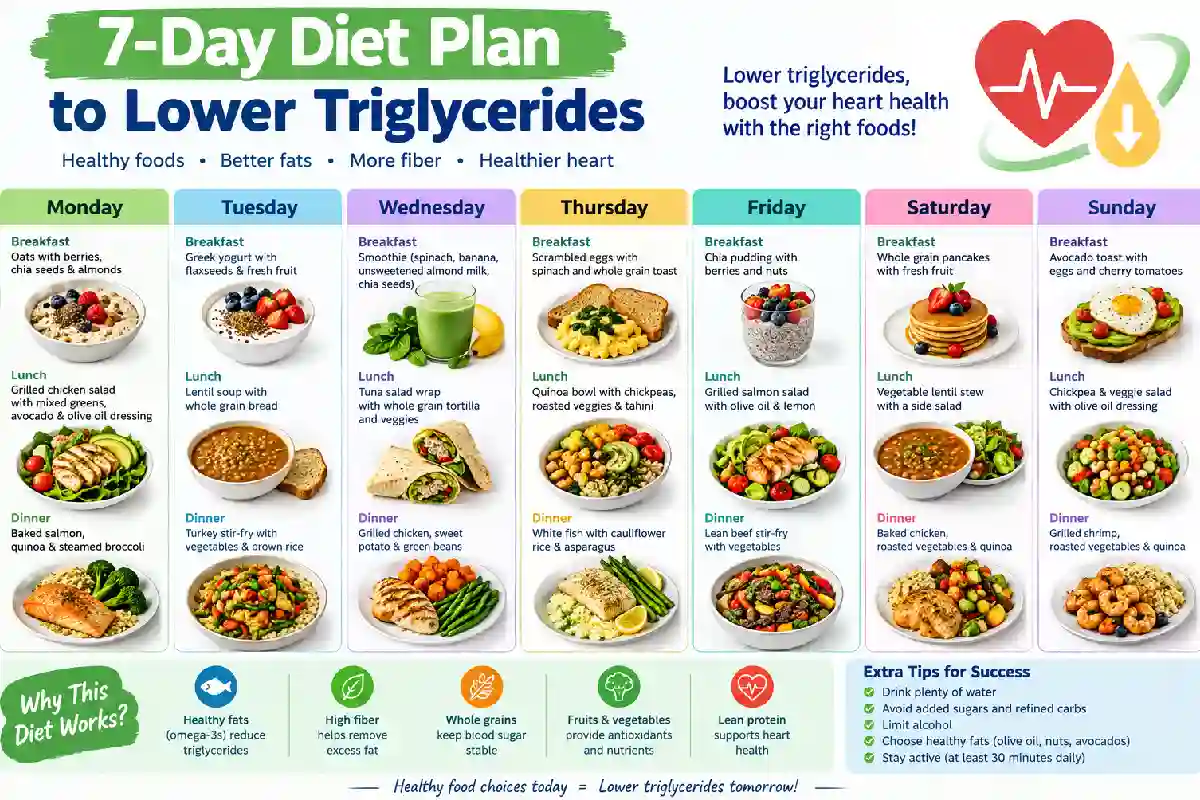 7-Day Diet to Lower Triglycerides: A Simple Meal Plan
