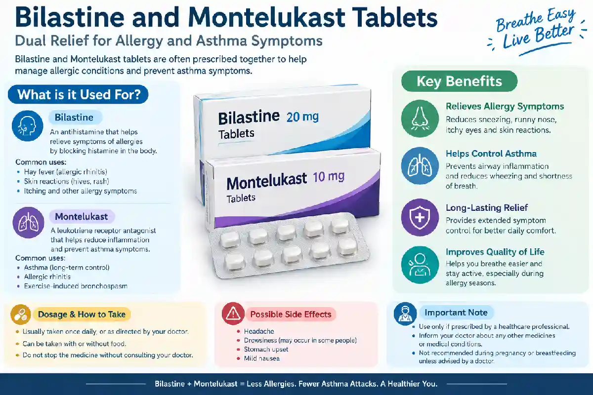 Bilastine and Montelukast Tablet Uses: Benefits, Uses and Safety