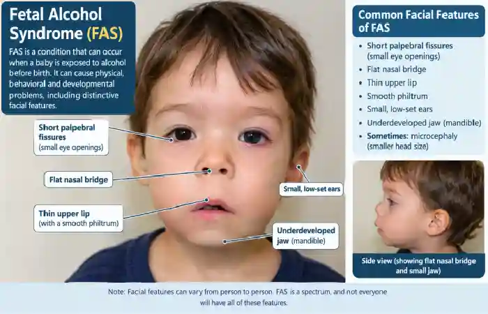 face with fetal alcohol syndrome