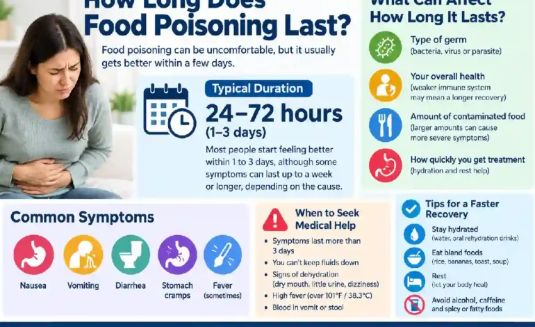 How Long Does Food Poisoning Last? Symptoms, Recovery and Treatment