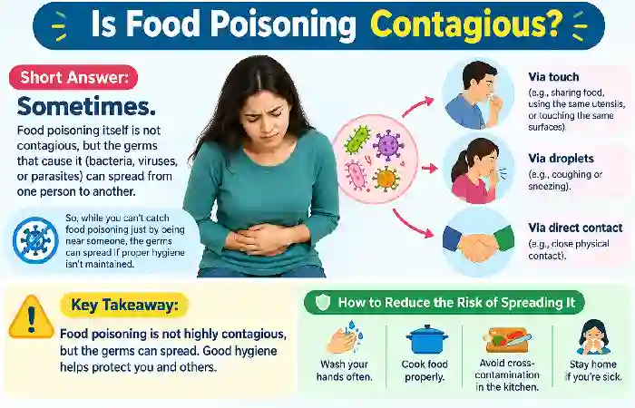 is food poisoning contagious