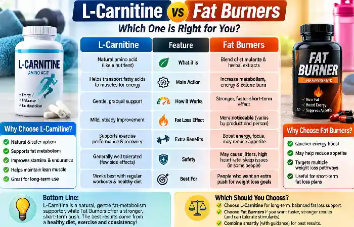 l-carnitine vs. fat burners