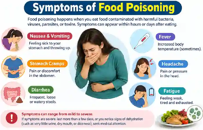 symptoms of food poisoning