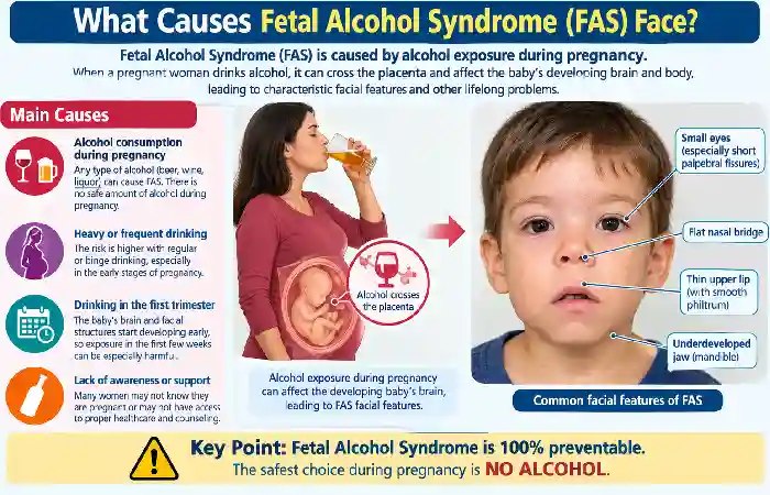 what causes fetal alcohol syndrome